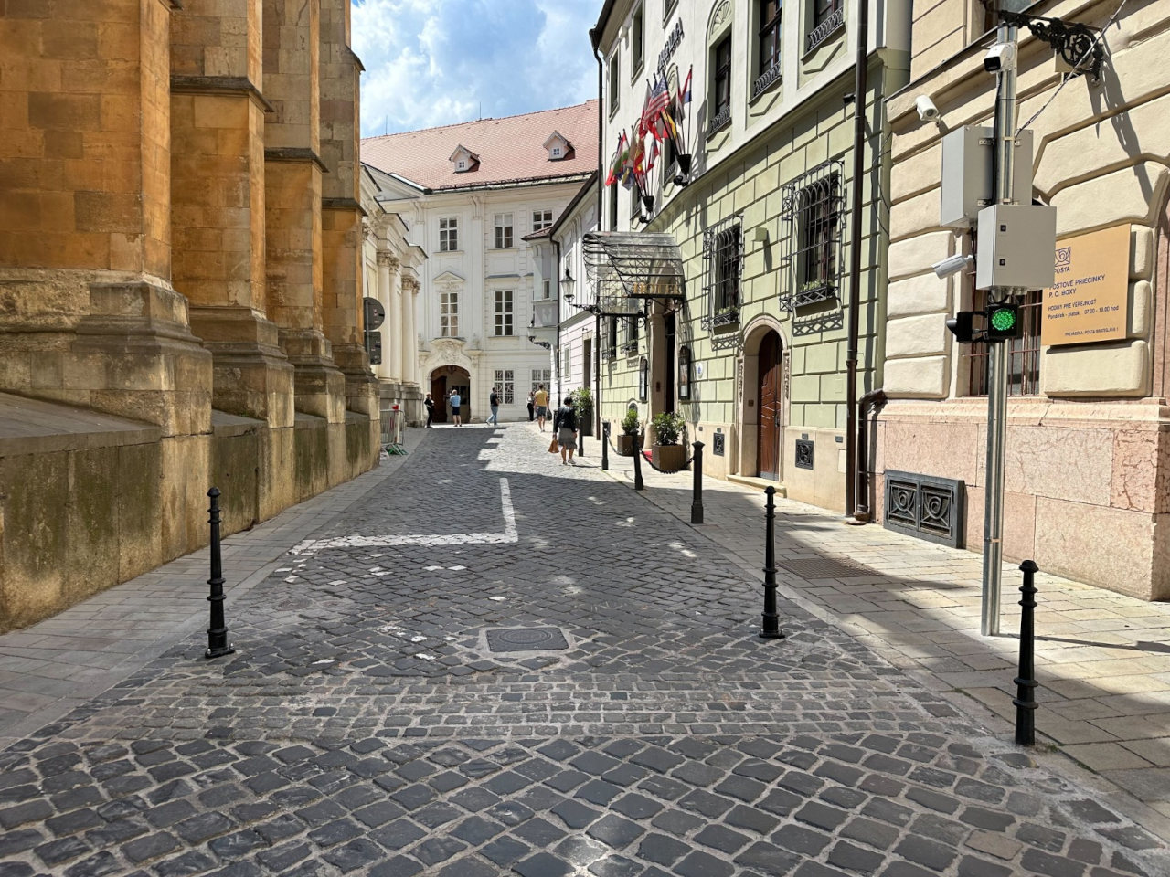 Strada pedonale del centro di Bratislava