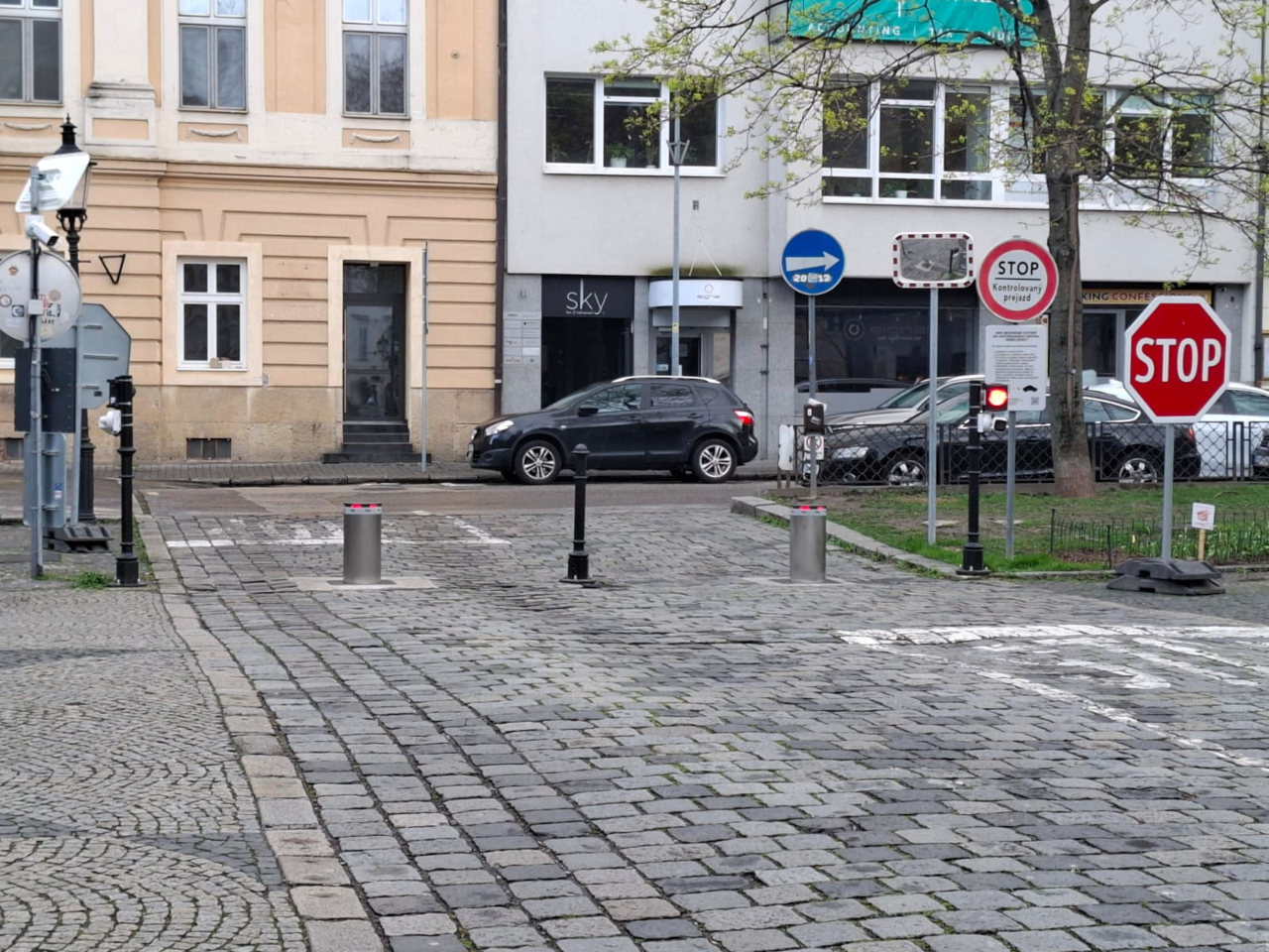 Dissuasori installati nel centro di Bratislava