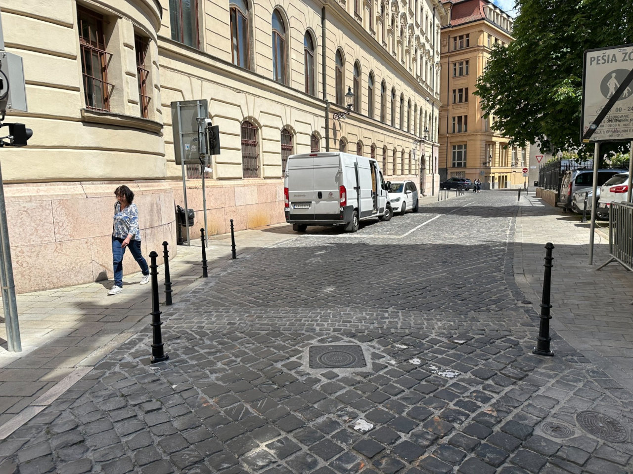 Dissuasori installati nel centro di Bratislava